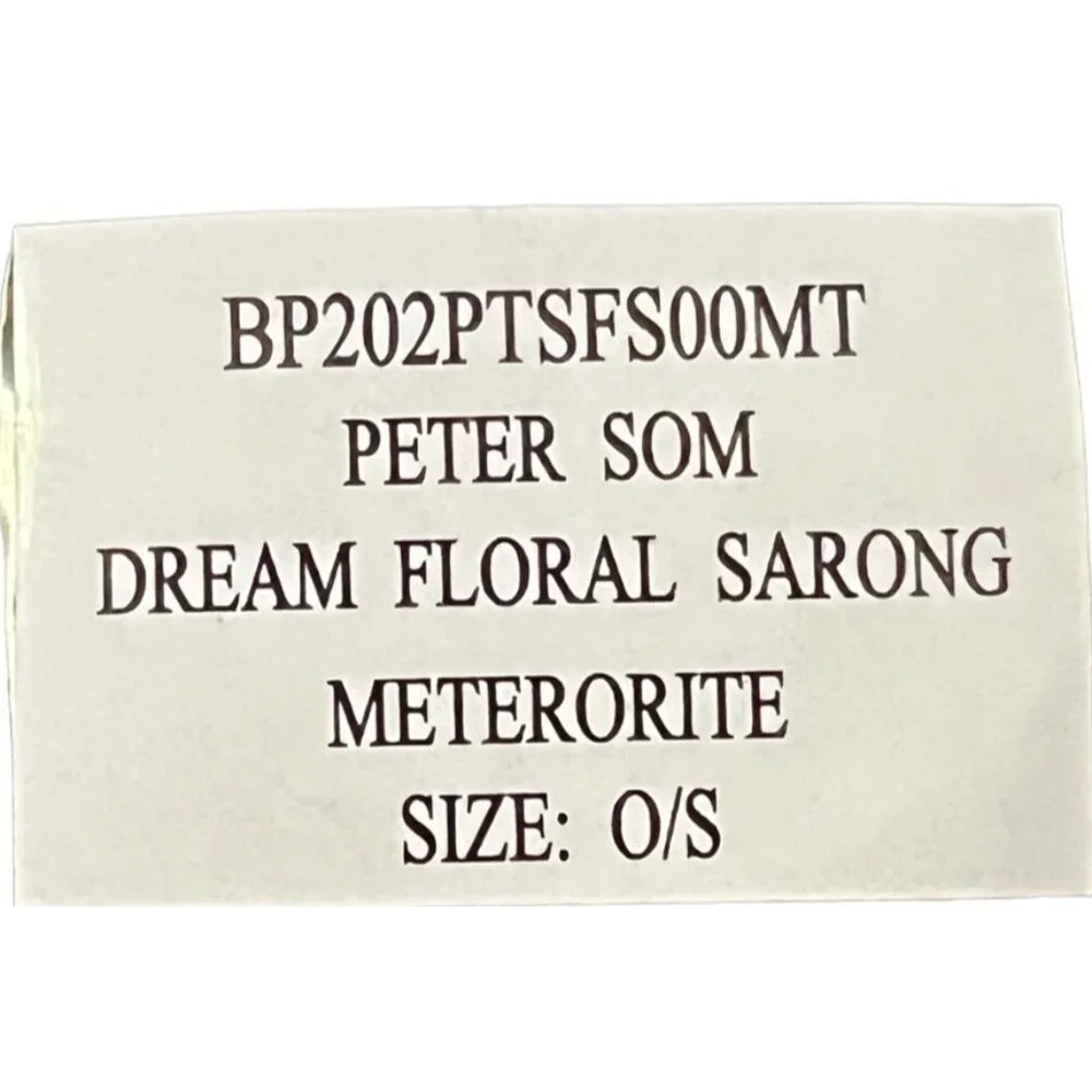 Peter Som Dream Floral Sarong Meteorite Coverup Dress Convertible Summer Beach D - Picture 8 of 15